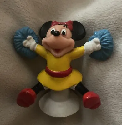 Cheerleader Minnie Mouse PVC Figure Pop Up Spring Toy Disney Vintage 80’s • $5.99