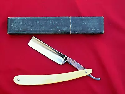 Big NR. MINT & Shave Ready J.A. HENCKELS 50 Straight Razor Near 6/8 Original Box • $28