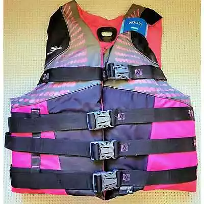 Stearns Adult Women's Infinity Nylon Life Vest 2XL/3XL Pink NEW SHIPS FAST • $49.97