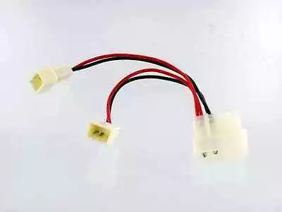 4Pin Molex (2 Wire Male Pin) To 2 X 3Pin (Male) Y Adapter Cable CB-YA-224 • $6.99