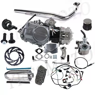 Lifan 125cc Semi Auto 4-speed Engine Motor Kick Start Full Kits For Honda CRF50F • $390.86