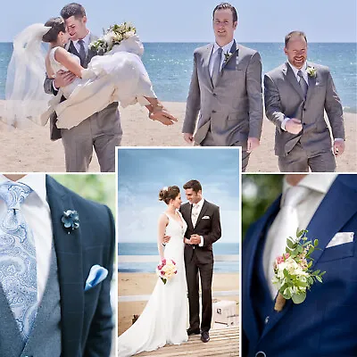 Wedding Party Suits & Tuxedo Group DEAL Groom & Groomsmen Custom Made To Measure • $149