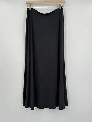 J. Jill Womens Gray Knit Stretch Midi Pull On A Line Skirt Sz S • $25