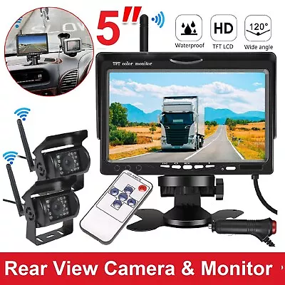 Waterproof HD Car Reverse Camera Kit Monitor Night Vision Rear View Parking Cam • $125.99