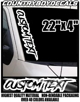 CUSTOM TEXT 22  Vinyl Decal Sticker Diesel Truck Car Personalize Turbo Boost GT • $11.99