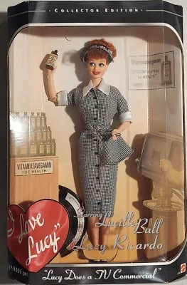 I Love Lucy Barbie TV Commercial 1997 NIB Starring Lucille Ball As Lucy Ricardo • $36.99