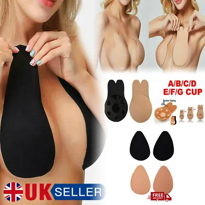£3.44 • Buy Women Cup Bra Thin Invisible Silicone Breast Pads Boob Lift Tape Nipple Cover