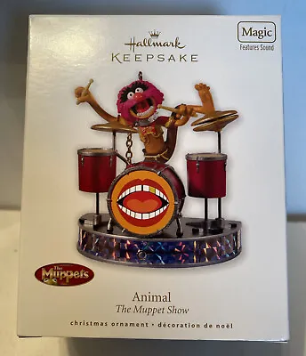 Hallmark Keepsake Ornament Muppets Animal  2010 Rare Features Sound Drums • $179