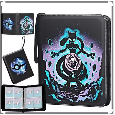 Card Binder For Pokemon Cards9 Pocket With 50 Sleeves Up To 900 Cards Holder • $11.20