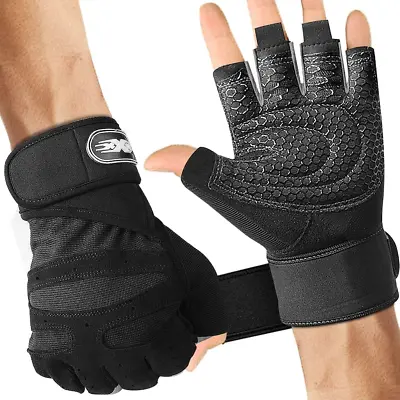 £8.32 • Buy Gym Gloves Weight Lifting Gloves For Men Women Workout Gloves With Wrist Support