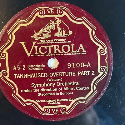 12  78 RPM-Albert Coates-Tannhauser Overture Pt 2/Venusberg Music Bacchanale Pt2 • $10