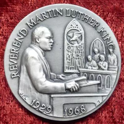 Rev. Martin Luther King .925 Sterling Silver Medal Longines Symphonette 34.51g • $39.71