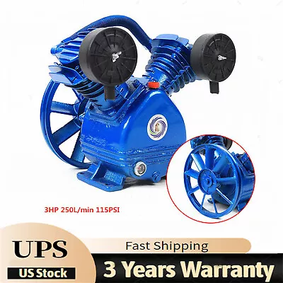 Replacement Air Compressor Pump Single Stage V Style Twin Cylinder 3 HP 2-Piston • $114.95
