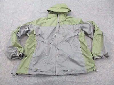 Stearns Jacket Mens 2XL XXL Green Gray Dry Wear Full Zip Hooded Rain Outdoors • $24.96