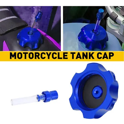 Gas Fuel Tank Cap For Yamaha Honda Suzuki Kawasaki Motorcycle ATV BIKE Blue • $12.99