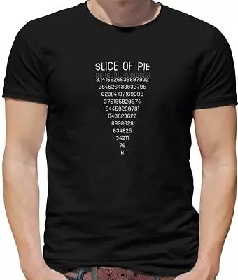 Slice Of Pi Mens T-Shirt - Pie - Maths - Mathematics - Nerd - Geek - Pie - Math • £13.95