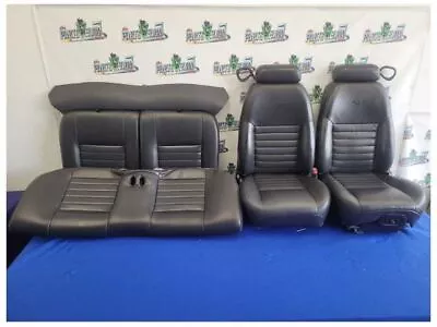 1999-2004 Ford Mustang GT 4.6L Coupe Set Leather Seats Seat Bucket Charcoal 2556 • $999.99