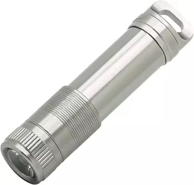 True Utility Micro AAA Water Resistant Keyring Light & Pocket Torch Silver • £9.50