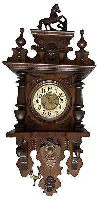 Antique 1880s Germany Gustav Becker Vienna Regulator Wall Clock 35  • $1709.99