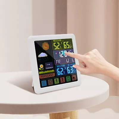 Weather Station Wireless Outdoor Indoor Sensor Color Display Weather Forecast UK • £30.62