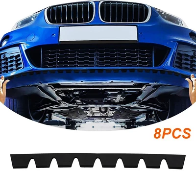$31.44 • Buy Universal PVC Front Bumper Scrape Guard Skid Plate Bumper Protect Anti-Scratch