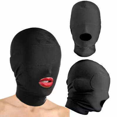 £4.99 • Buy Black Spandex Hood. Wet Look Mask,  Black Spandex Hood, Party Hood Size M