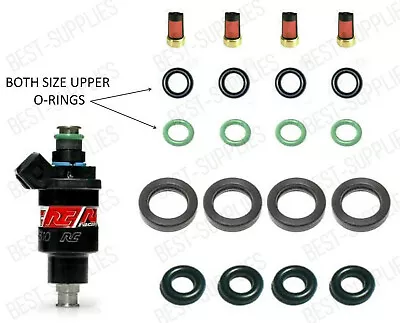 Fuel Injector Seal / O-Ring Kit For RC Engineering Fuel Injectors For Honda X 4 • $16.99