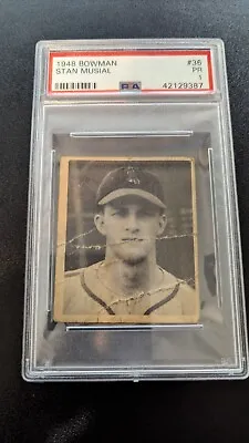 1948 Bowman Stan Musial #36 PSA 1 RC HOF • $449.99