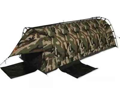 Sahara Explorer King Single Freestanding Dome Canvas Swag - Camo • $229.95