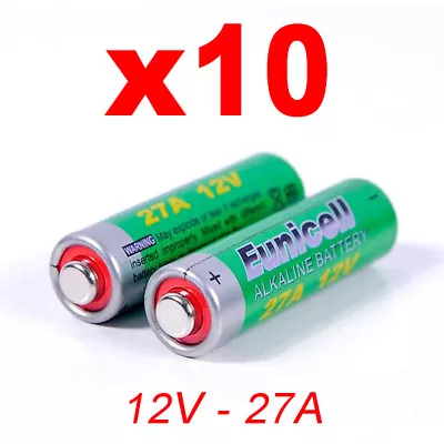 10x Lr27a 27a Alkaline-Battery A27 12v Mn27 V27a L828 LG • $13.62