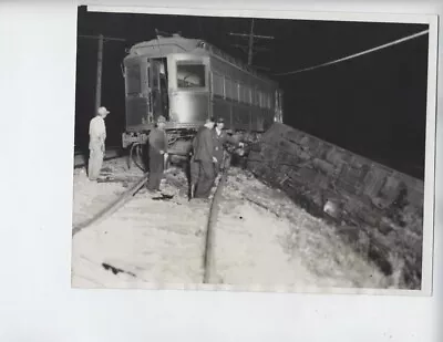 Milwaukee Wi Original Photo Train Wreck Vintage 7x9 Inch Railroad 1932 • $250