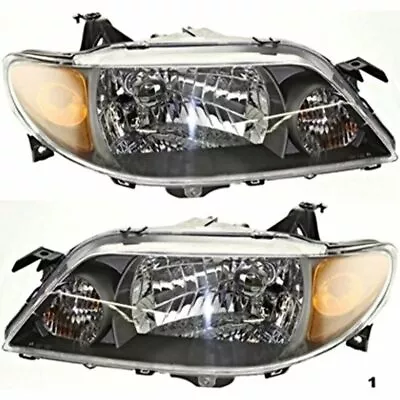 Fits 01-03 Maz Protege Sedan Left &  Right Headlight Assemblies Set • $133.95