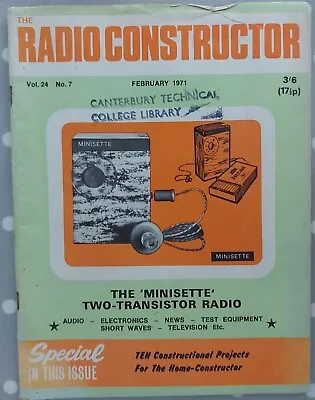 The Radio Constructor Magazine -  February 1971 • £4.99