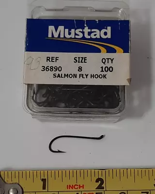 Box Of 93 Mustad #36890 Size 8 Salmon Fly Tying Hooks Code N • $14.99