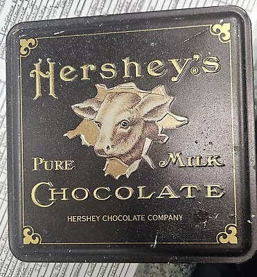 2001 HERSHEY'S 6x6  Pure Milk Chocolate Tin Vintage Edition  #6 • $1.99