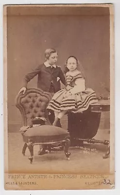 Royal CDV-Prince Arthur And Princess Beatrice Children Of Queen Victoria • $10.74