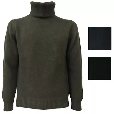 Jersey Polo Neck TREDICINODI Mod. M13101 70%Wool 30%Cashmere Made IN Italy • $180.55