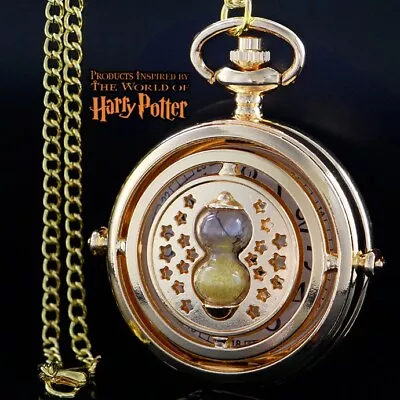 Harry Potter Time Turner Hourglass Pocket Watch Hermione Granger Wizarding World • $24