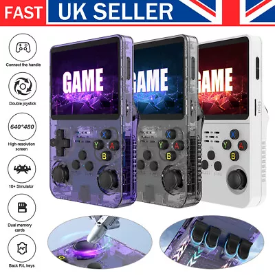 64GB R36S Retro Handheld Video Game Console Emulator 15000+ Games Player 3.5inch • £64.50