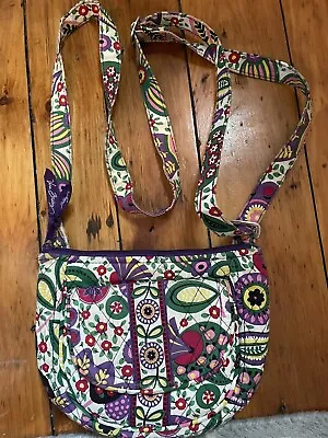 Vera Bradley Viva La Vera Lizzy Small Hipster Crossbody Purse Bag Bright Floral • $12