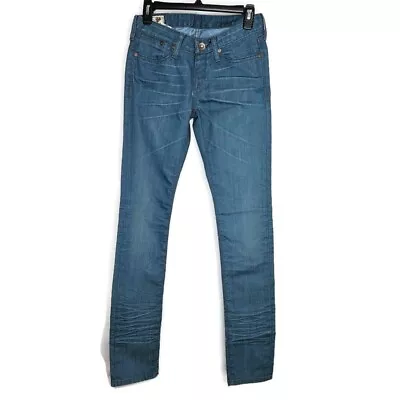 4 Stroke Women's Jeans Size 26 Blue Denim Juniors The Rose Super Skinny • $15.11