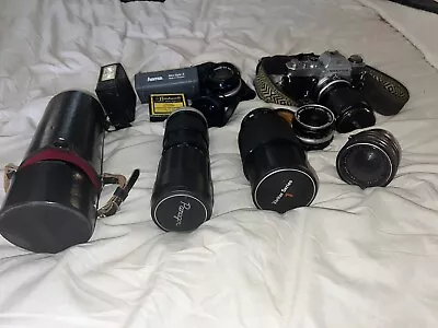 Nikkormat EL Camera W/7 Lenses • $140