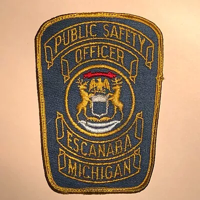 Michigan-Escanaba Vintage Public Safety Officer Patch • $5