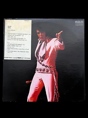 Elvis Presley – Elvis Now LSP-4671 Promotional Sticker Not For Sale US 1972 • $149.99