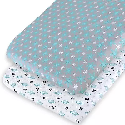 Pack N Play Playard Sheets Lovely Print Mini Crib Sheets 2 Pack 27 X39  • $17.99