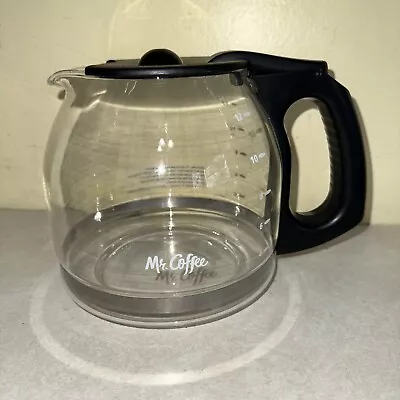 Mr. Coffee 12 Cup Replacement Glass Carafe Black Coffee Pot Excellent Condition • $18.99