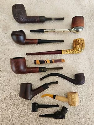 Hard To Find/ Vintage Tobacco Estate Pipes Mixed LOT OF 11 LOOK AT DESCRIPTION ! • $125