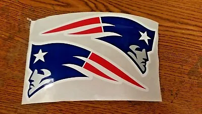 Nfl New England Patriots Helmet Stickers 2 Per Sheet 6 X 3  Each Nice ! Decals • $7.19