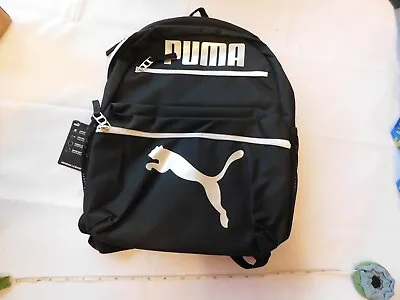 $51.32 • Buy Puma Backpack Meridian 4.0 Backpack PE1203-107 Black White Laptop Pocket NWT