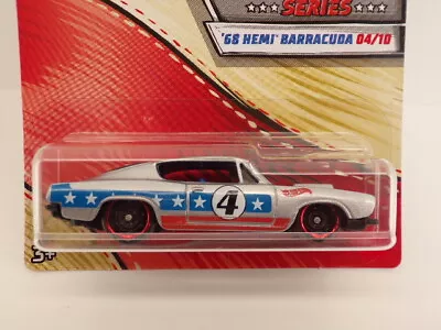$2.99 • Buy 68 Hemi Barracuda ~ Stars & Stripes Series ~ Hot Wheels ~ 04/10 ~ Silver ~ Mopar